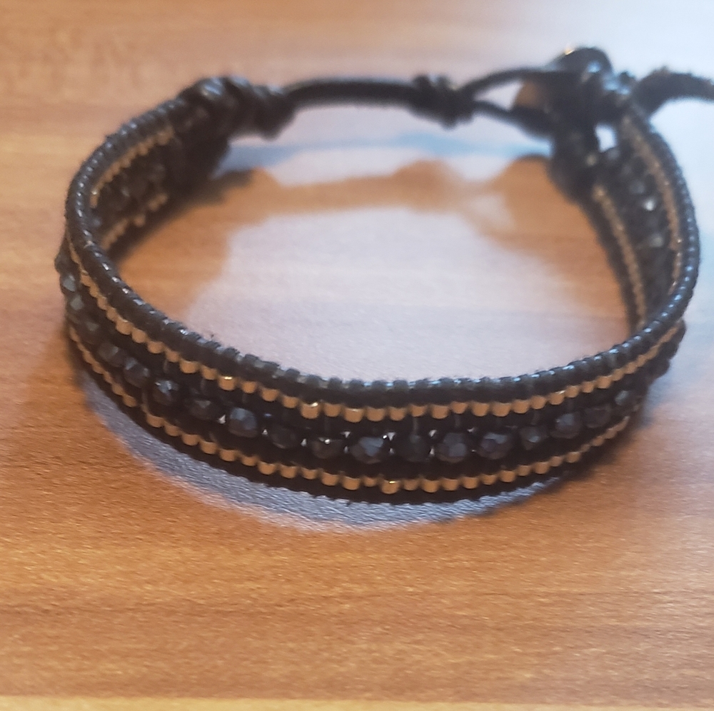 Chan luu leather and stones bracelet